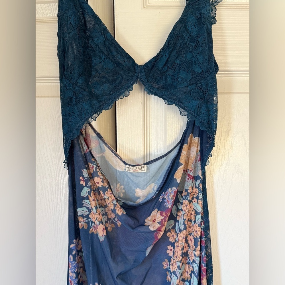 Free People Blue Floral Maxi Dress - Picture 5 of 6